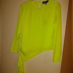 Kendall and Kylie lime blouse